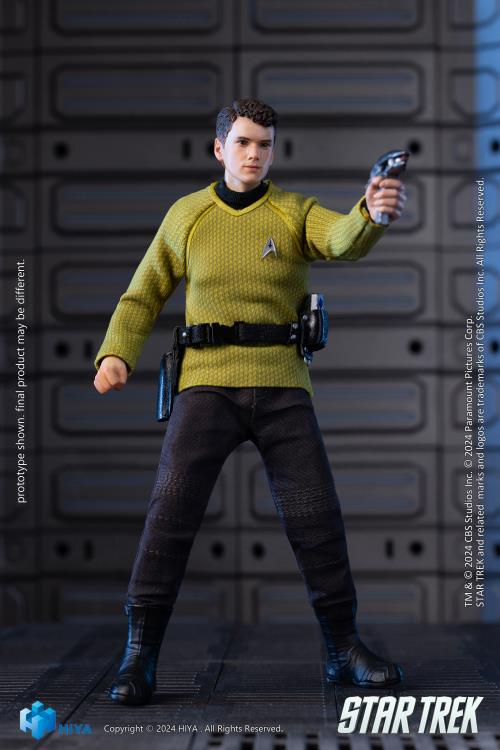 Hiya Toys Star Trek 2009 Exquisite Super Series Pavel Chekov 1/12 Scale PX Previews Exclusive Action Figure - View 7