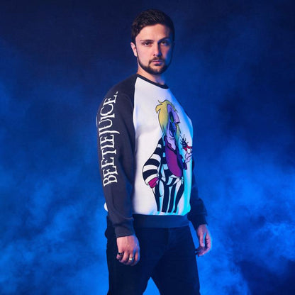 Cakeworthy Beetlejuice Retro Raglan Sweater Collectible - View 6