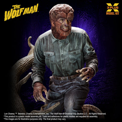 X-Plus Universal Monsters Lon Chaney Jr. as The Wolf Man 1/8 Scale Model Kit (Reissue, 9-Inch) - View 9