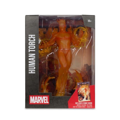 McFarlane Toys Marvel Comics The Human Torch (The Thing and the Human Torch #10) 1/6 Scale Action Figure - View 9