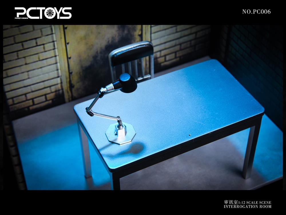 PCToys Interrogation Scene Table & Chair 1/12 Scale Accessory Set (7.87-Inch) - View 10