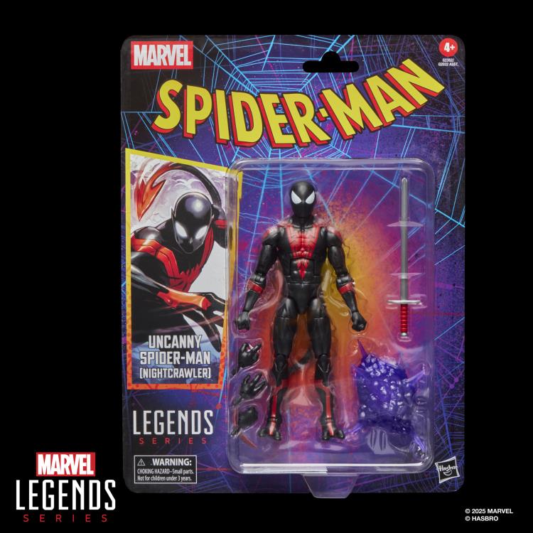 Hasbro Spider-Man Marvel Legends Retro Collection Spider-Man Nightcrawler Plastic Action Figure - View 11