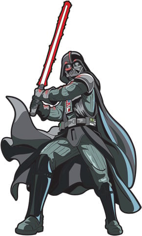 FiGPiN Star Wars FiGPiN Quest #1831-1861 Darth Vader Random Limited Edition 3-Inch Pin - View 3