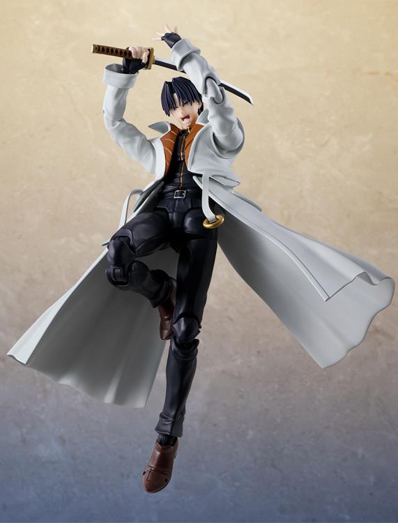 Bandai S.H.Figuarts Rurouni Kenshin: Meiji Swordsman Romantic Story Aoshi Shinomori 6.5-Inch Action Figure - View 4