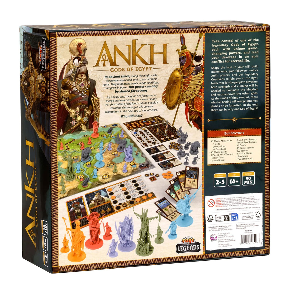 Tycoon Games Ankh: Gods of Egypt 2nd Edition Strategy Board Game - View 3