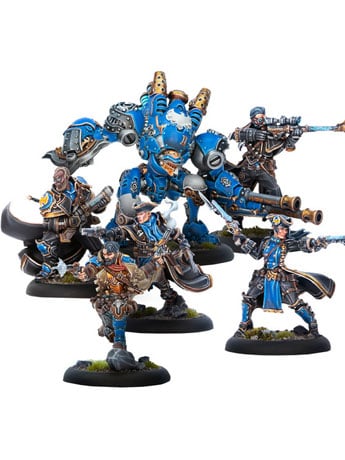 Steamforged Games Warmachine Cygnar Hellslingers Command Cadre Miniature Set