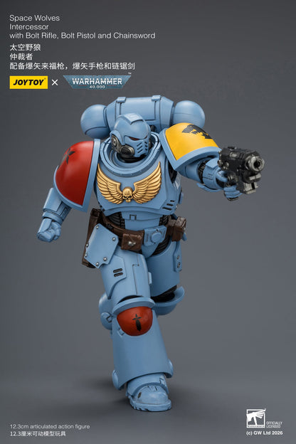JoyToy Warhammer 40,000 Space Wolves Intercessor 1/18 Scale Plastic Action Figure - View 10