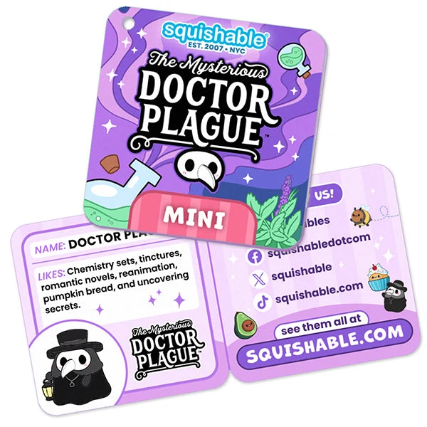 Squishable Mini Graveyard Plague Doctor 10.5-Inch Soft Plush Toy Collectible - View 7
