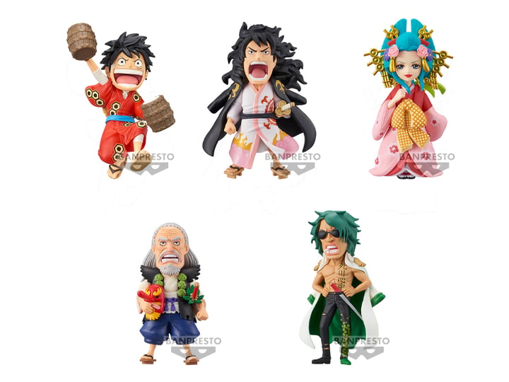 Bandai Banpresto One Piece World Collectable Figure Wano Country Kanketsuhen Vol.1 Set of 5 Figures - View 2