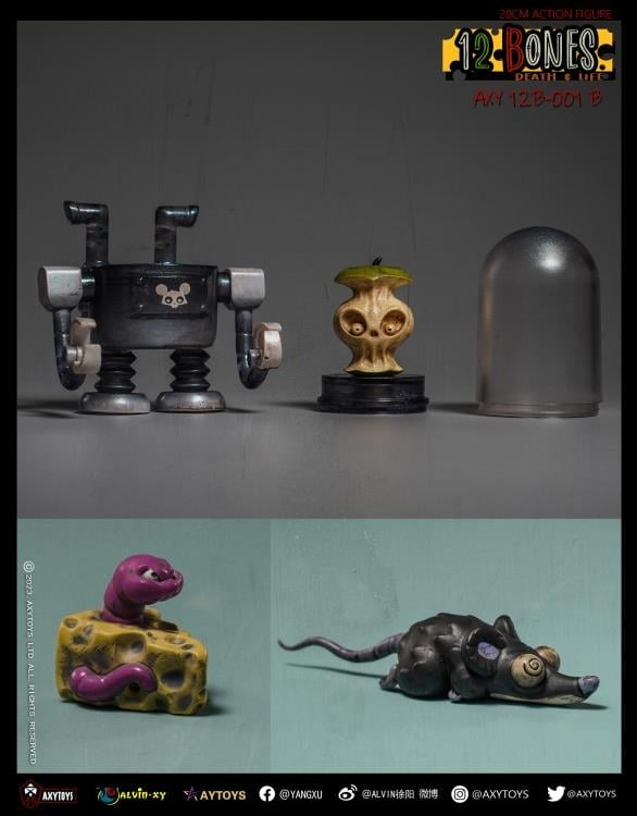 AxyToys 12 Bones Mouse (1B) 8-Inch Plastic Action Figure - View 6
