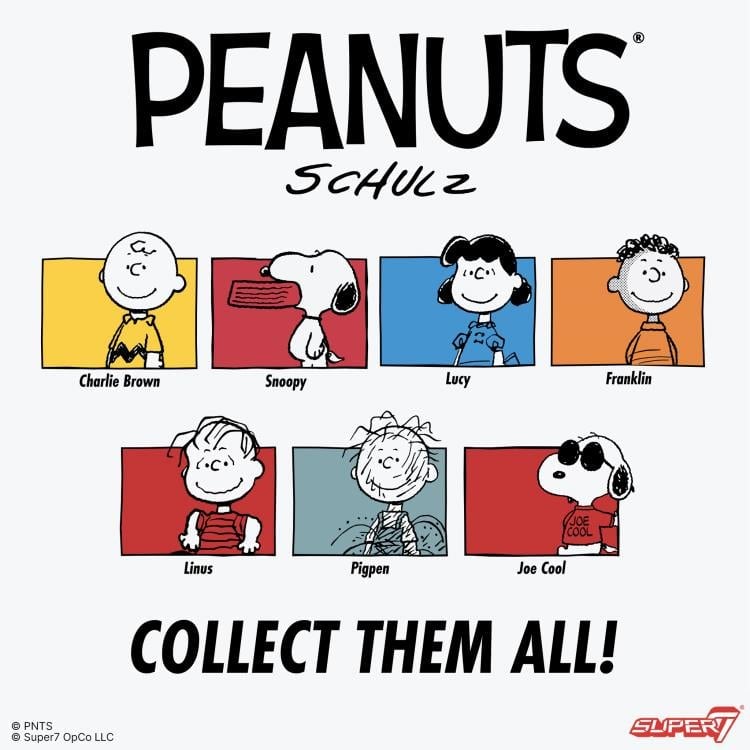 Super7 Peanuts ReAction Joe Cool Snoopy Action Figure - View 6