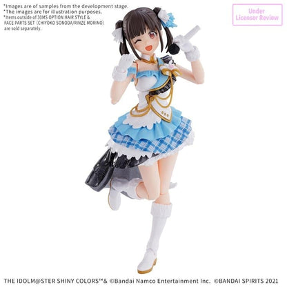 Bandai The Idolmaster Shiny Colors 30 Minutes Sisters Option Hairstyle & Face Parts (Chiyoko Sonoda & Rinze Morino) Accessory Kit Set - View 5