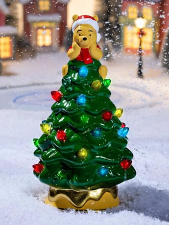 Ukonic Winnie the Pooh Ceramic Light-Up Christmas Tree (6-Inch)