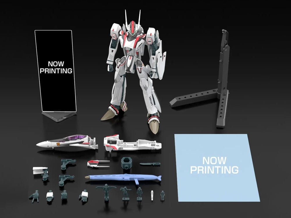 Bandai Macross Frontier HG VF-25F Messiah Valkyrie (Alto Custom) 1/100 Scale Model Kit Deluxe Set - View 2