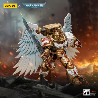JoyToy Warhammer 40K Blood Angels Sanguinary Guard with Encarmine Sword (Ver. 1) 1/18 Scale Action Figure - View 8