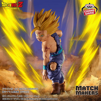 Bandai Dragon Ball Z Match Makers Super Saiyan Gohan Vs. Cell 4-Inch Figure - View 3