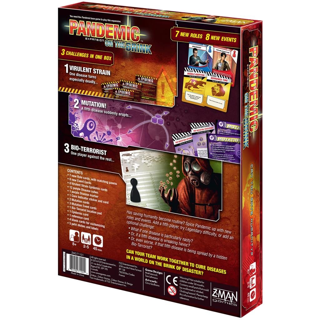 Z-Man Games Pandemic: On the Brink Board Game Expansion - View 3