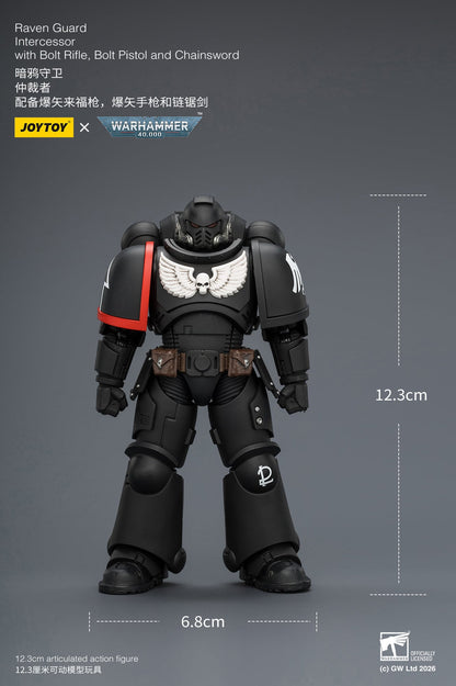JoyToy Warhammer 40,000 Raven Guard Intercessor 1/18 Scale Plastic Action Figure 4.8-Inch - View 13