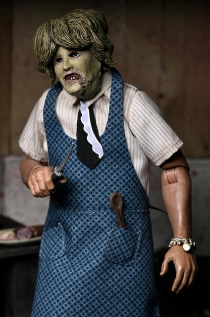 NECA The Texas Chainsaw Massacre Leatherface with Old Lady Mask 8-Inch Clothed Action Figure - View 7
