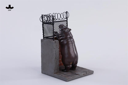 JxK.Studio Baby Hippo 6.0 Wall 1/6 Scale Resin Accessory Set - View 11