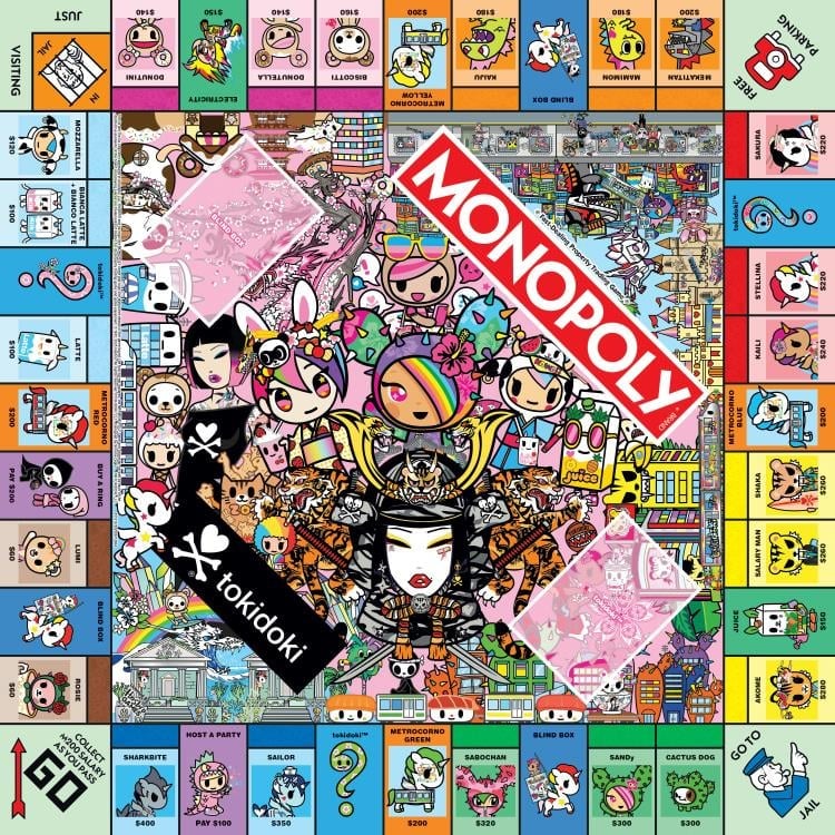 USAopoly Monopoly: Tokidoki Edition Property-Trading Board Game - View 4