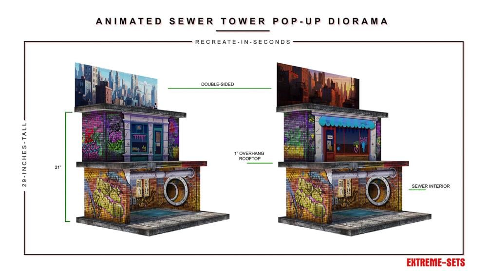 Extreme-Sets Animated Sewer Tower 1/12 Scale Pop-Up Diorama from the Multiverse Collection - View 4