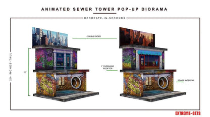 Extreme-Sets Animated Sewer Tower 1/12 Scale Pop-Up Diorama from the Multiverse Collection - View 4