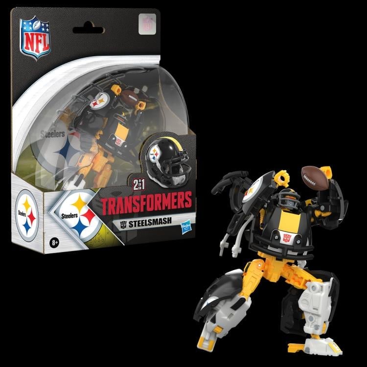 Hasbro Transformers Collaborative NFL x Transformers Pittsburgh Steelers Steelsmash 5.5-Inch Action Figure - View 10