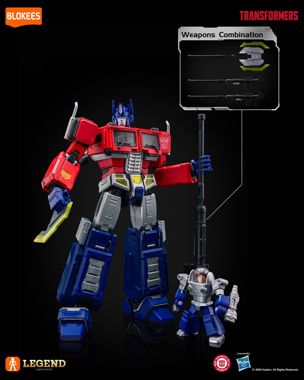Blokees Transformers Action Edition 07 Optimus Prime (Ver.Evo) 7.9-Inch Model Kit - View 12