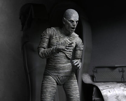 NECA Universal Monsters Ultimate Mummy (Black and White) 90th Anniversary Figure - View 14