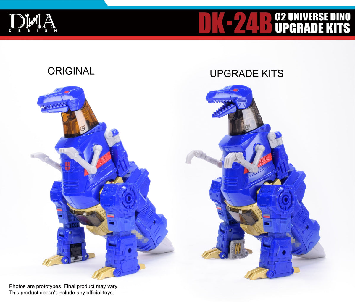 DNA Design DK-24B G2 Universe Dino Upgrade Kit ABS and PVC Model Accessory Set - View 10