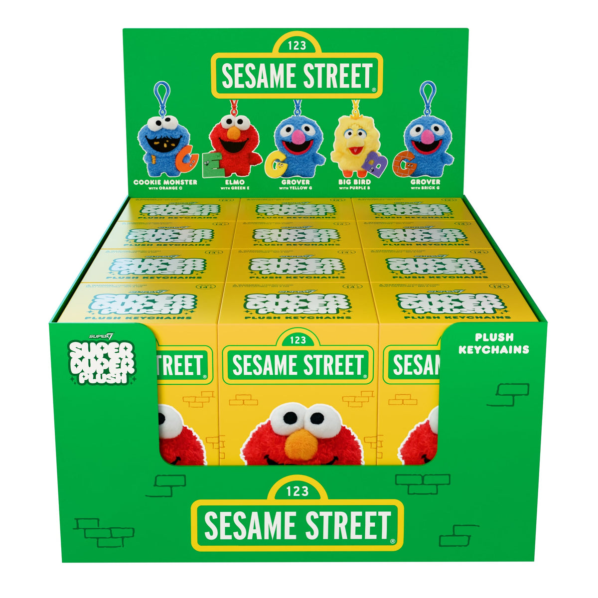 Super7 Sesame Street Super Duper Plush Box of 12 Random 4-Inch Plush Keychains - View 15