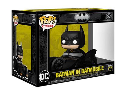 Funko Pop! Rides Deluxe DC Comics Batman 85th Anniversary Batman in Batmobile Vinyl Figure - View 4