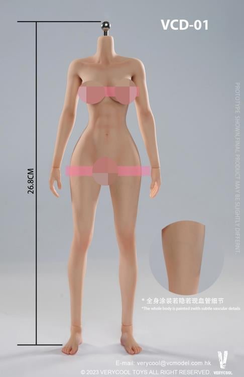 Very Cool Universal Female 1/6 Scale Medium Bust Body (VCD-01B Regular Complexion) - View 12