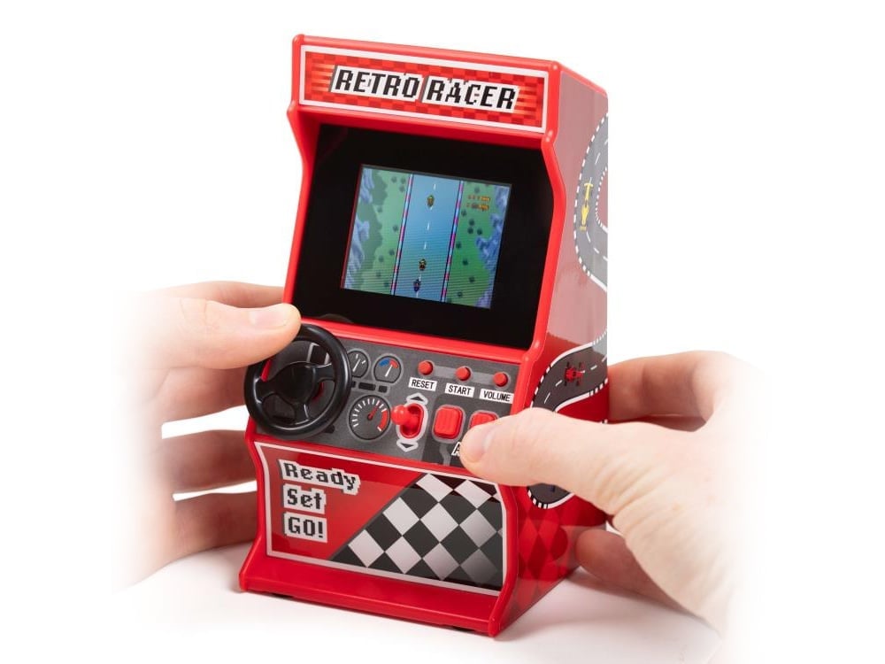 ThumbsUp! Orb Gaming Retro Mini Racing Arcade Machine with 30 Games (6-Inch) - View 2