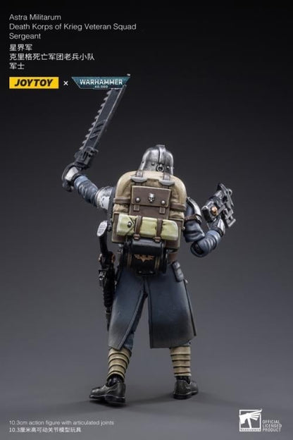 JoyToy Warhammer 40K Death Korps of Krieg Veteran Squad Guardsman Squad Sergeant 1/18 Scale Action Figure - View 4