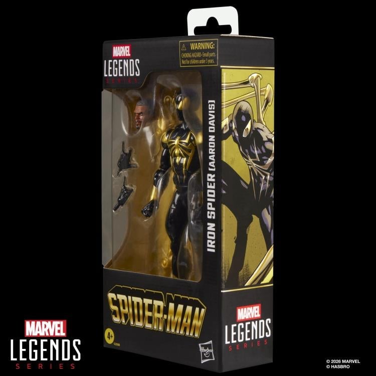 Hasbro Spider-Man Marvel Legends Iron Spider Aaron Davis Plastic Action Figure, 20 Points - View 11