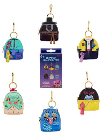 Loungefly KPop Demon Hunters Random Mini Backpack Keychain Charm