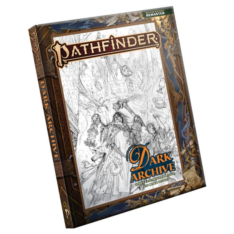 Paizo Pathfinder 2E Dark Archive Remastered Sketch Cover Tabletop RPG Book - View 3