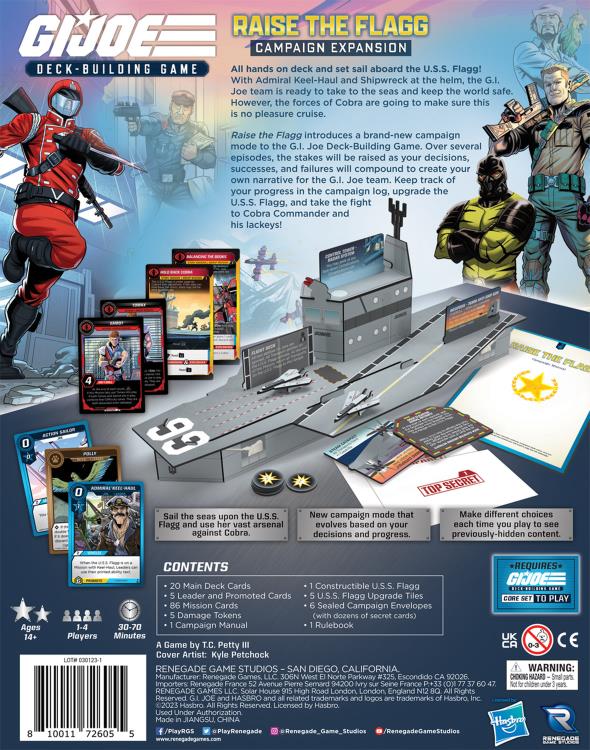 Renegade Game Studios G.I. Joe Deck-Building Game Raise the Flagg Campaign Expansion - View 4