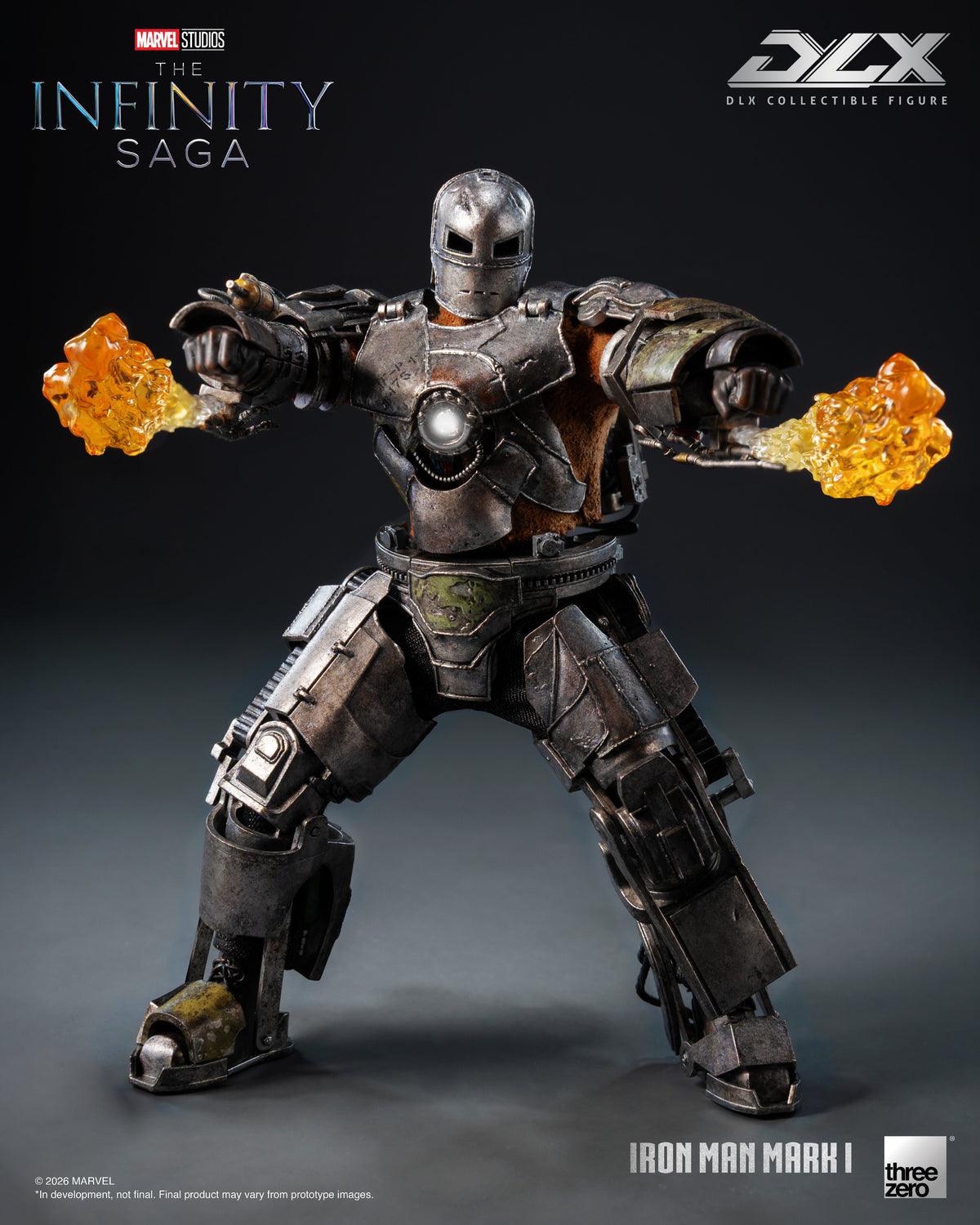 threezero Marvel Infinity Saga DLX Iron Man Mark 1 1/12 Scale 7-Inch Action Figure - View 13