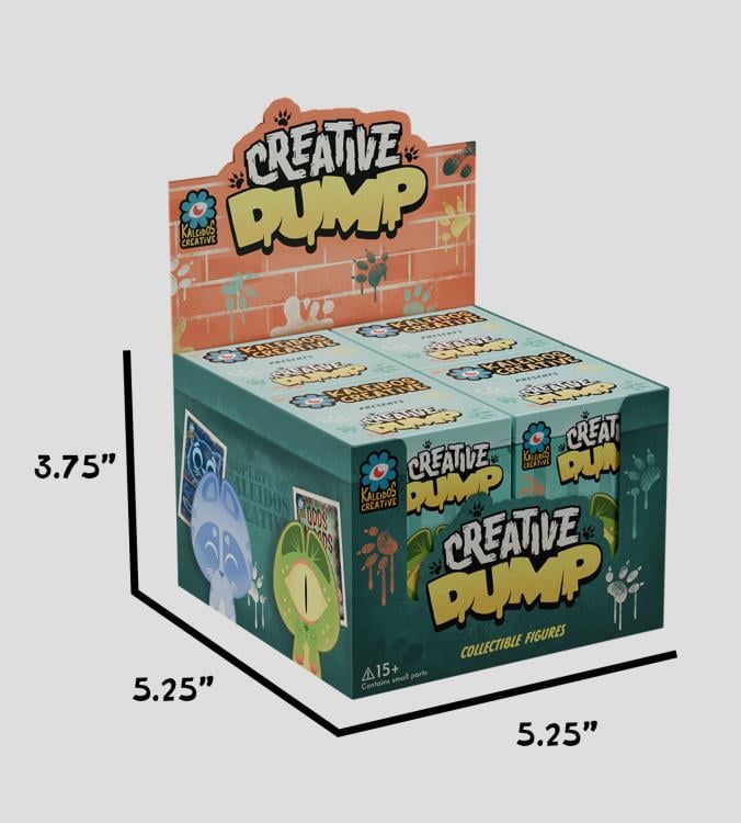 Kaleidos Creative Dump Box of 4 Figures, 3-Inch PVC Collectible Figure Set - View 6