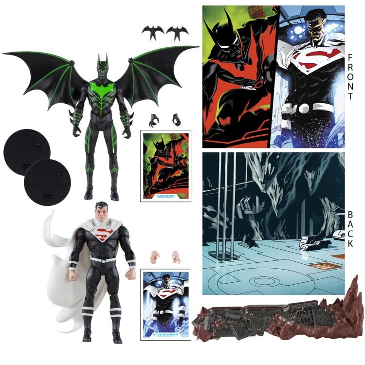 McFarlane Toys DC Multiverse Batman Beyond Comic Batman vs. Justice Lord Superman Action Figure Two-Pack - View 13