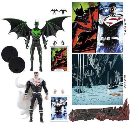 McFarlane Toys DC Multiverse Batman Beyond Comic Batman vs. Justice Lord Superman Action Figure Two-Pack - View 13