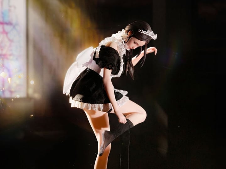 BearPanda She is real Water Droplet Maid 1/6 Scale ABS and PVC Figure, 10.6-Inch - View 2