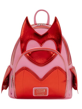 Loungefly Marvel Scarlet Witch Light-Up Mini Backpack, 10.5-Inch Polyurethane