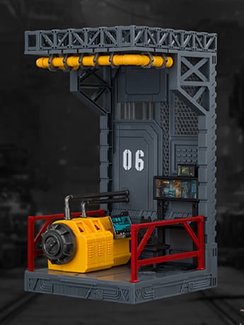 JoyToy Dark Source Hangar Style Diorama Display Base (06) 1/25 Scale 10.3-Inch Collectible