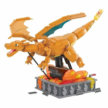 Mattel Pokemon Mega Construx Wonder Builder Motion Charizard Building Set - View 3