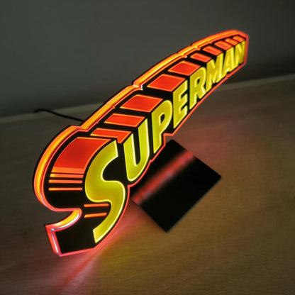 Brandlite DC Classics DC Comics Superman Retro LED Logo Sign (5-Inch) - View 3