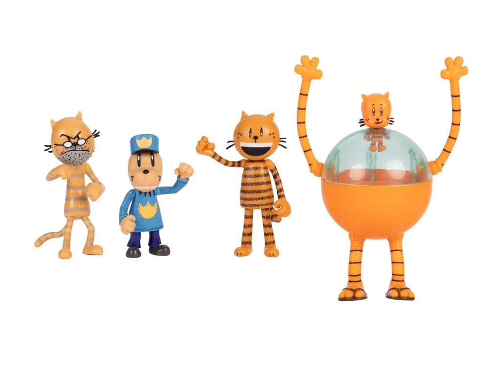 Jakks Pacific Dog Man 2.5-Inch Scale Supa Cat Pack Plus Dog Man Figure Multipack - View 2